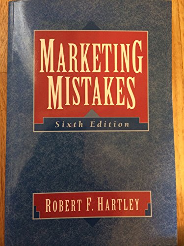 Beispielbild fr Marketing Mistakes zum Verkauf von Better World Books