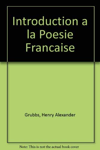 9780471002178: Introduction a La Poesie Francaise