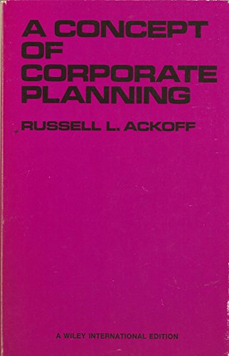 Imagen de archivo de A Concept of Corporate Planning, a la venta por ThriftBooks-Dallas