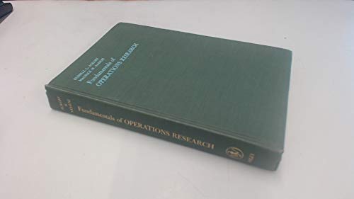 Imagen de archivo de Fundamentals of Operations Research a la venta por Wonder Book