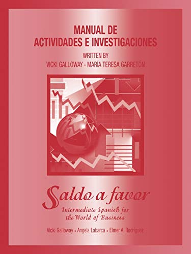 Stock image for Workbook Saldo a favor: Intermediate Spanish For the World of Business for sale by Goodwill