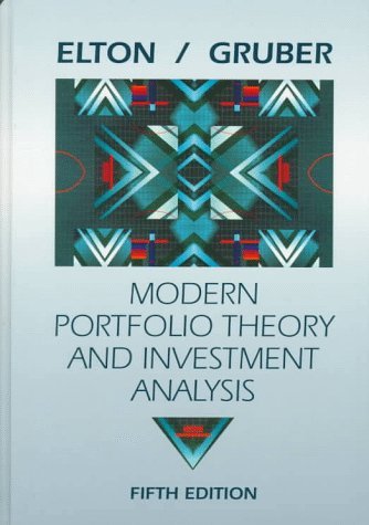 Beispielbild fr Modern Portfolio Theory and Investment Analysis zum Verkauf von Better World Books