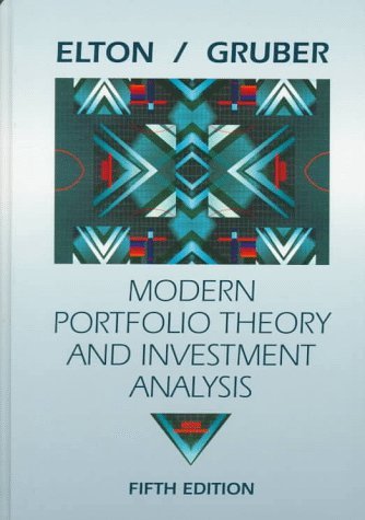 Imagen de archivo de Modern Portfolio Theory and Investment Analysis a la venta por Better World Books