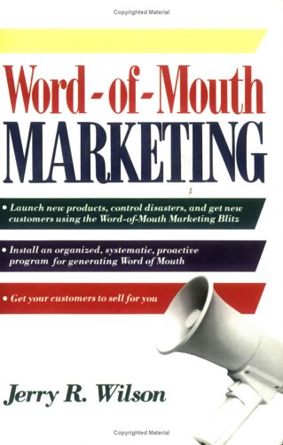Imagen de archivo de Word-of-Mouth Marketing a la venta por Better World Books