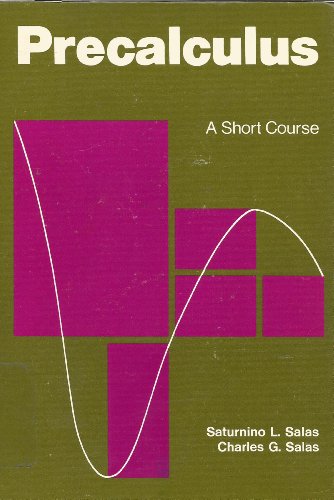 Imagen de archivo de Precalculus: A Short Course a la venta por -OnTimeBooks-