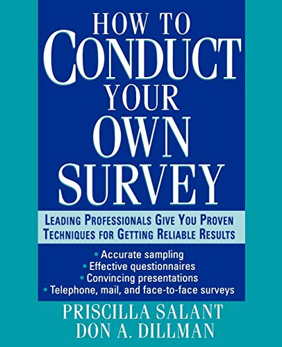 Stock image for How to Conduct Your Own Survey for sale by Better World Books: West