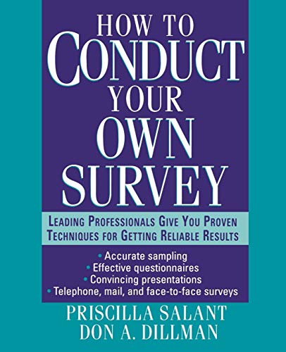Imagen de archivo de How to Conduct Your Own Survey a la venta por TextbookRush