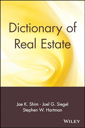 Imagen de archivo de Dictionary of Real Estate (Business Dictionary Series) a la venta por Wonder Book