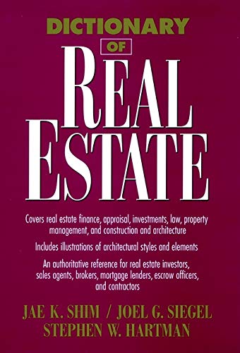 9780471013365: Dictionary of Real Estate (Business Dictionary Series)