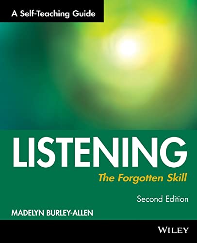 Beispielbild fr Listening: the Forgotten Skill : A Self-Teaching Guide zum Verkauf von Better World Books