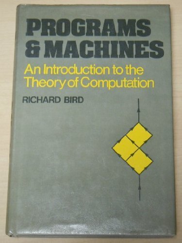 9780471016502: Programmes and Machines: Introduction to the Theory of Computation