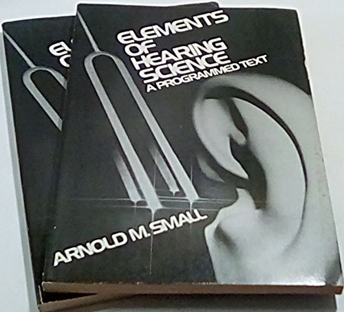 Stock image for Elements of Hearing Science: a Programmed Text for sale by Book Haven