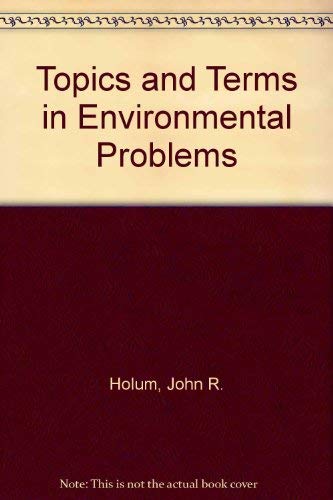 Stock image for Topics and Terms in Environmental Problems for sale by BookDepart