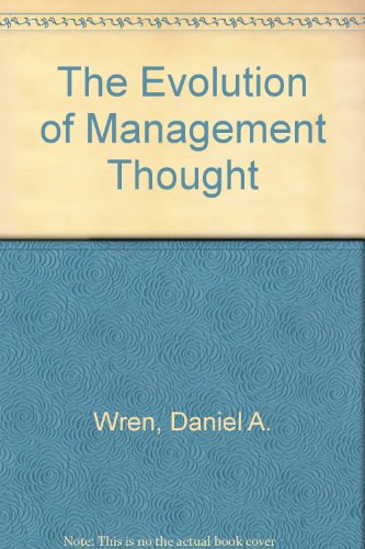 Imagen de archivo de Evolution of Management Thought a la venta por Better World Books Ltd