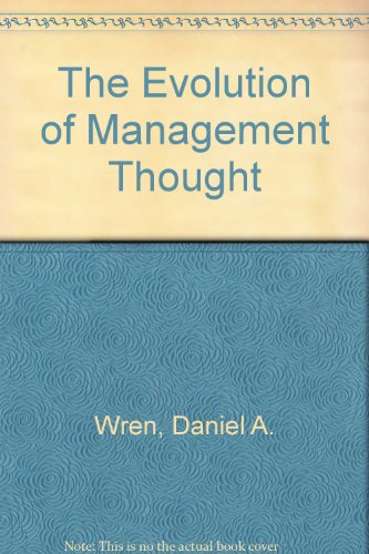 Stock image for Evolution of Management Thought for sale by Better World Books Ltd