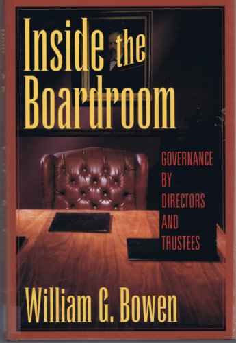 9780471025016: Inside the Boardroom: Governance by Directors and Trustees