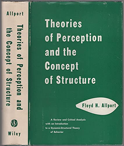 Beispielbild fr Theories of Perception and the Concept of Structur Es zum Verkauf von Better World Books
