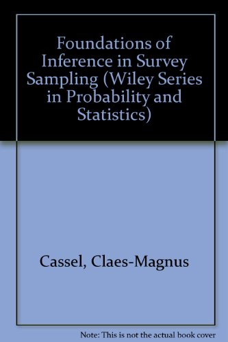 Immagine dell'editore per Foundations of Inference in Survey Sampling venduto da Better World Books Ltd