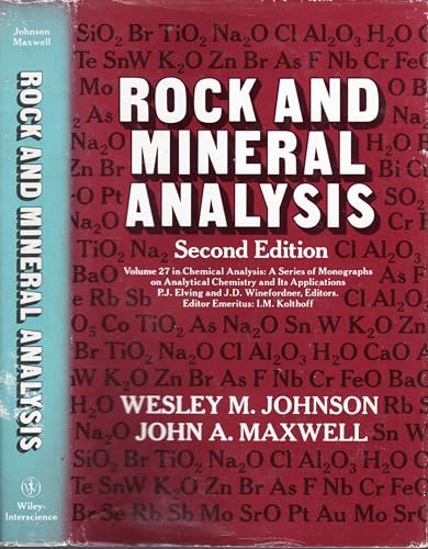 Stock image for Rock and Mineral Analysis for sale by Better World Books