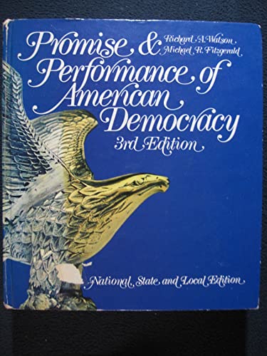 Imagen de archivo de Promise and Performance of American Democracy a la venta por Better World Books