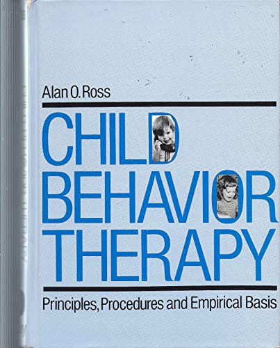 Imagen de archivo de Child behavior therapy: Principles, procedures, and empirical basis a la venta por Wonder Book