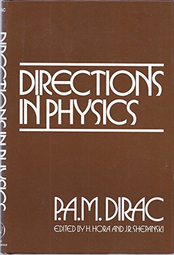 Imagen de archivo de Directions in Physics : Lectures Delivered During a Visit to Australia and New Zealand, August and September, 1975 a la venta por Better World Books