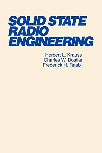 9780471030188: Solid State Radio Engineering