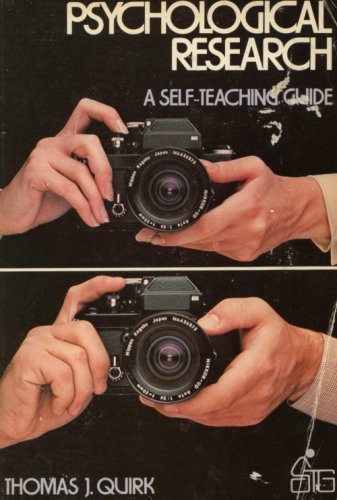 Stock image for Psychological Research: How to Do it (Self-teaching Guides) for sale by Book House in Dinkytown, IOBA