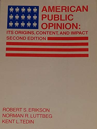 Stock image for American public opinion: Its origins, content, and impact for sale by Modetz Errands-n-More, L.L.C.