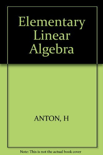 9780471032441: Elementary Linear Algebra