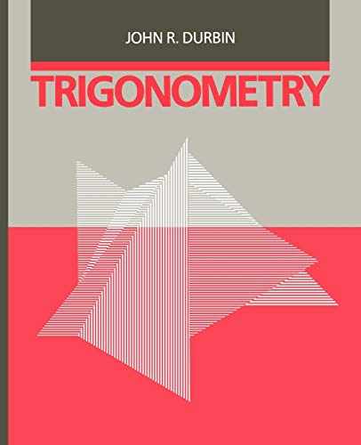 Trigonometry (9780471033660) by Durbin, John R.