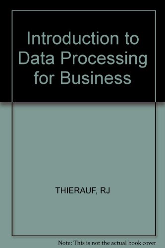 9780471034391: An Introduction to Data Processing for Business