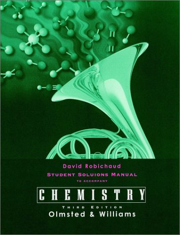 Stock image for Chemistry : The Molecular Science: Student Solutions Manual for sale by Better World Books