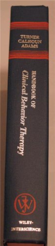 Imagen de archivo de Handbook of clinical behavior therapy (Wiley series on personality processes) a la venta por Half Price Books Inc.