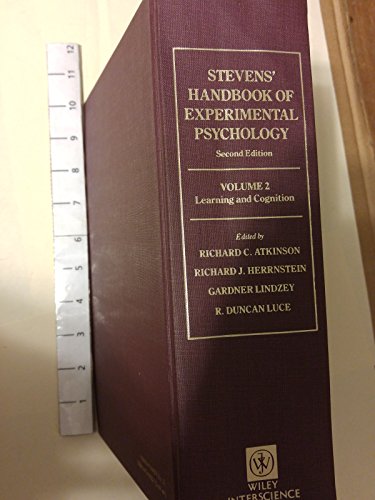 Stock image for Stevens* Handbook of Experimental Psychology for sale by Books Puddle