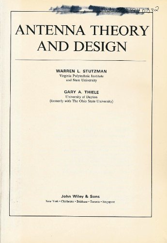 Imagen de archivo de Antenna Theory and Design a la venta por Your Online Bookstore