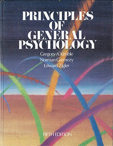 Stock image for Principles of General Psychology for sale by Better World Books: West