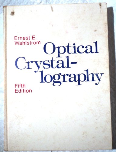 Beispielbild fr Optical Crystallography zum Verkauf von Better World Books