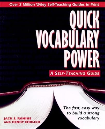 Stock image for Quick Vocabulary Power : A Self-Teaching Guide for sale by Better World Books