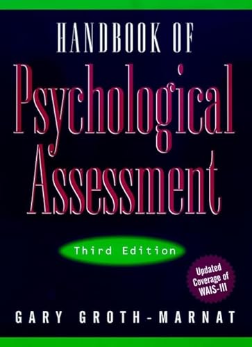9780471052203: Handbook of Psychological Assessment