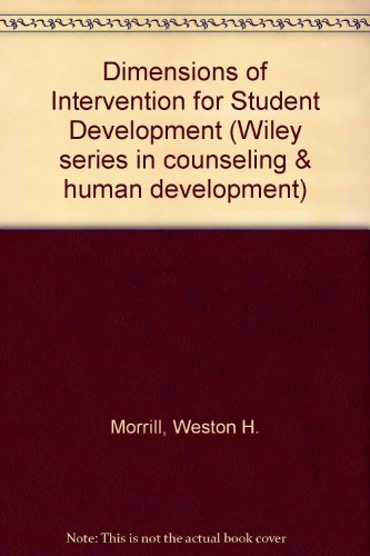 Beispielbild fr Dimensions of Intervention for Student Development zum Verkauf von Better World Books