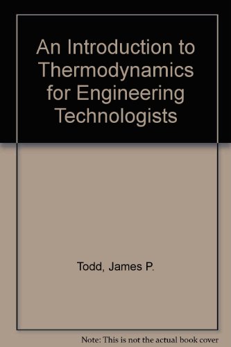 9780471053002: An Introduction to Thermodynamics for Engineering Technologists