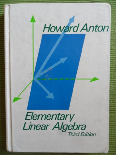 Stock image for Elementary Linear Algebra for sale by Spread The Word Nevada