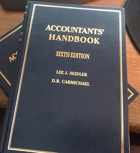 Imagen de archivo de Accountants' Handbook a la venta por ThriftBooks-Dallas