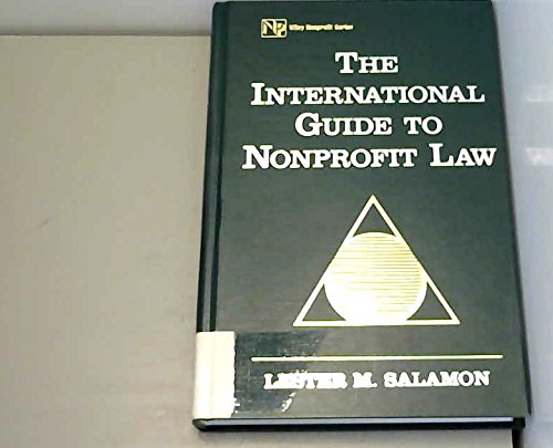 Beispielbild fr The International Guide to Nonprofit Law zum Verkauf von Better World Books