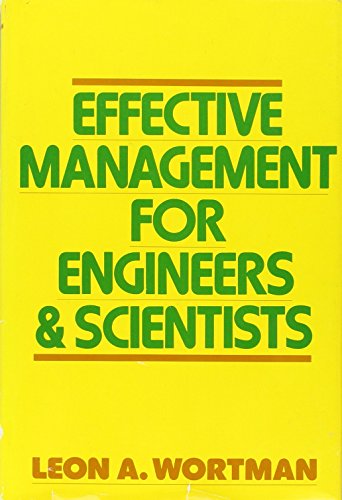 Imagen de archivo de Effective Management for Engineers and Scientists a la venta por 2Vbooks