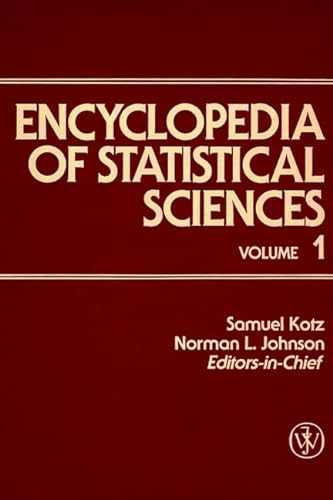 9780471055464: Encyclopedia of Statistical Sciences, A to Circular Probable Error (Volume 1)