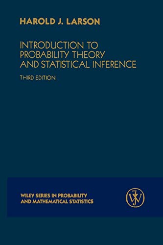 9780471059097: Introduction to Probability Theory and Statistical Inference