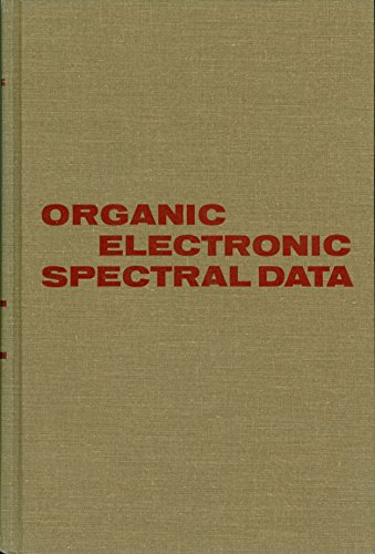 Stock image for Organic Electronic Spectral Data, Volume 16 (v. 16) for sale by Mispah books