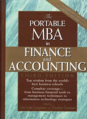 Beispielbild fr The Portable MBA in Finance and Accounting zum Verkauf von SecondSale